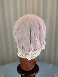 Antike violette Boudoir-Mütze, 1920er