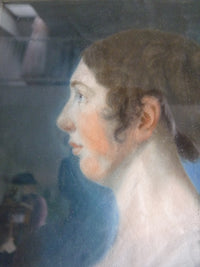 Pair of Empire Pastel Portraits, 1813 – L.H. Hessel, Nuremberg, Early 19th‑Century Art