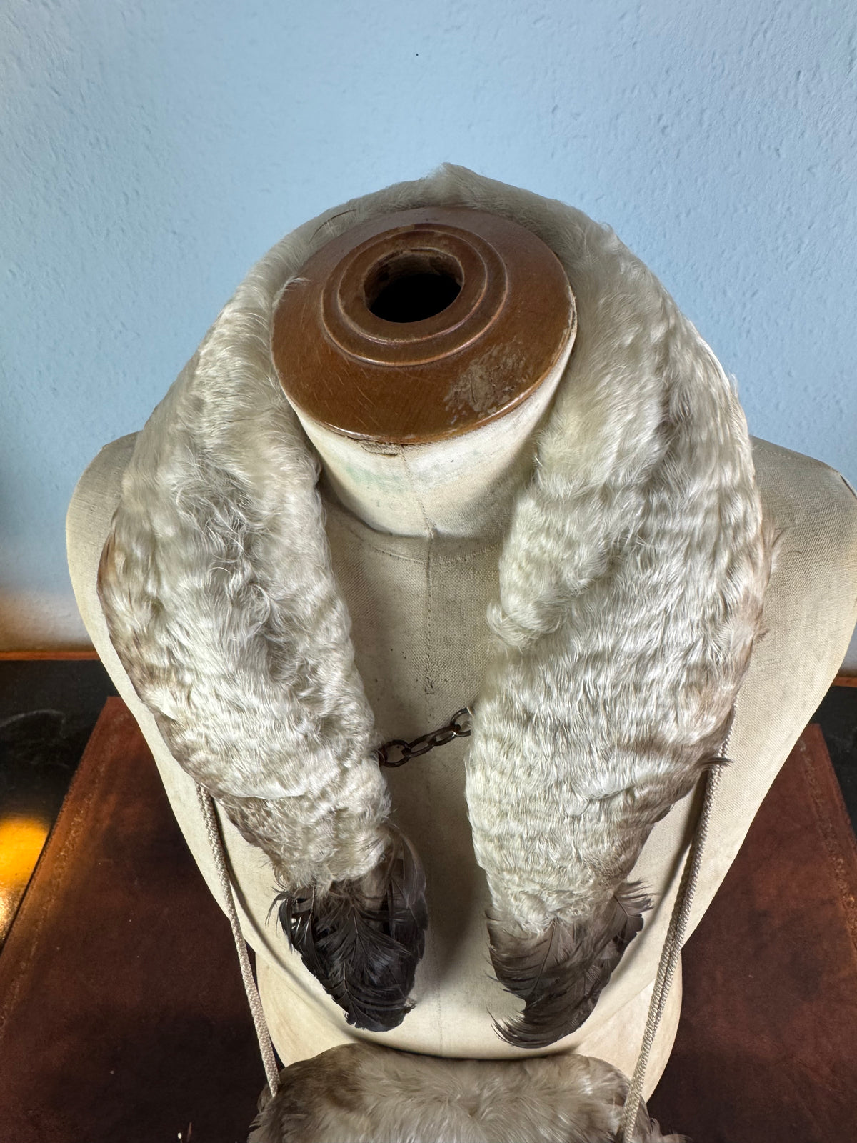 Antique feather stole and muff, late 19th‑century child’s fashion