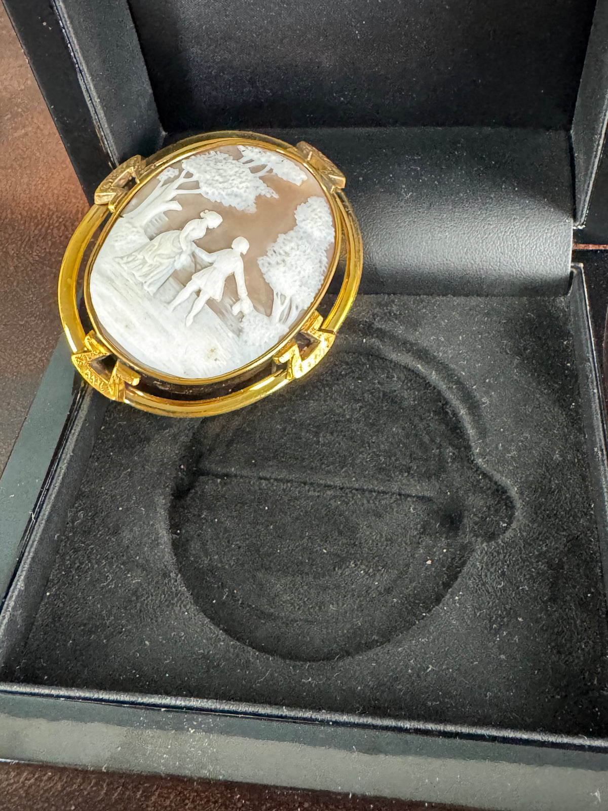 Biedermeier Shell Cameo, ca. 1848