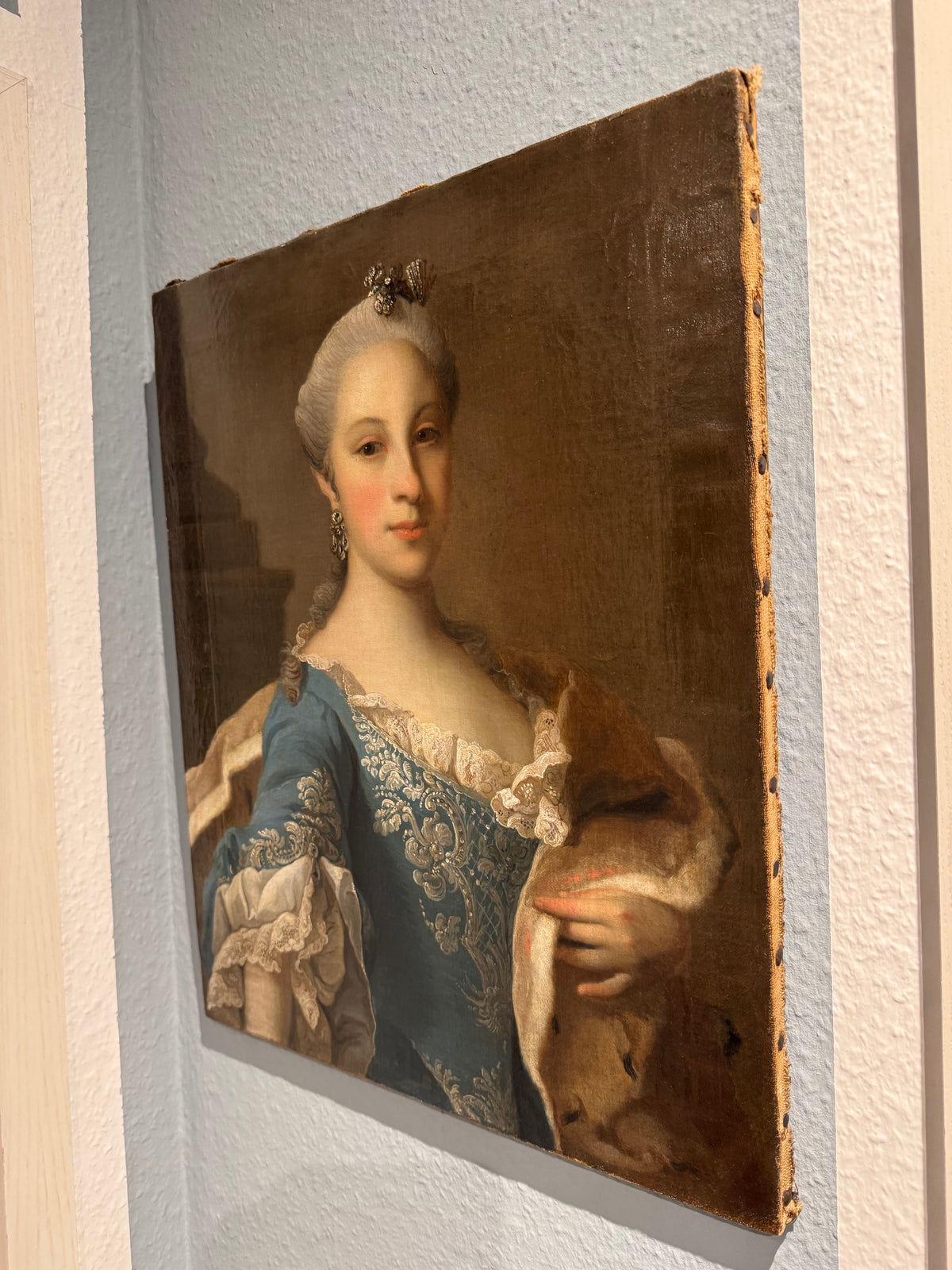 Rococo couple portrait — Austrian courtly painting of a noble couple, Vienna ca. 1760