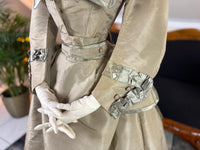 Antikes viktorianisches Seidenkleid, England, ca. 1868