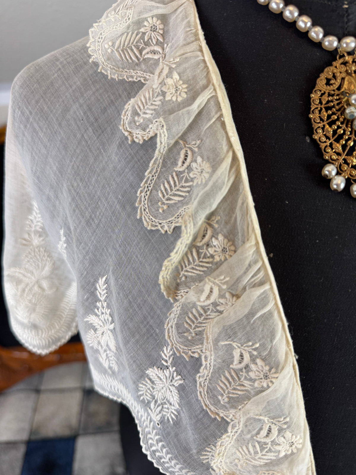 Rokoko-Damen-Fichu, England, ca. 1790