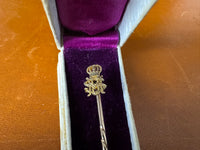 Gold Tie Pin of the Ducal House of Saxe-Meiningen, Gold, ca. 1890