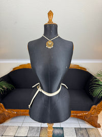 American Braided Wire Co. Wire Work Bustle – Victorian Two‑Coil Dress Support with Label