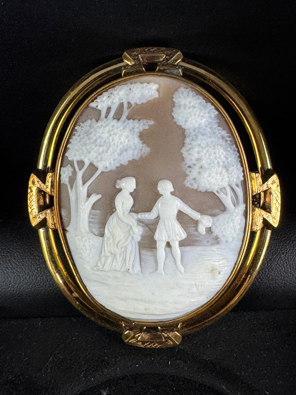 Biedermeier Shell Cameo, ca. 1848