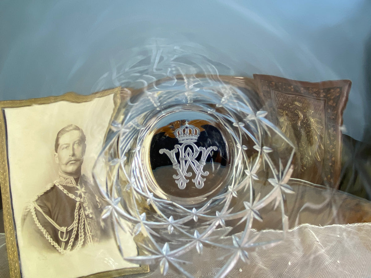 Four Large Water Glasses, Kaiser Wilhelm II, ca. 1890