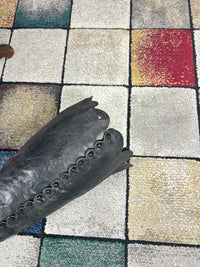 Rare antique fetish button boots circa 1900 with high heels, silk lining, and exceptionally tall shaft from Germany or Austria