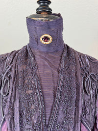 Rare 1911 Edwardian Half‑Mourning Dress by Kate Riley
