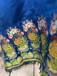 Rokoko-Eleganz in Spitalfields-Seide – Antike Stola, ca. 1790