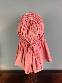 Antiker viktorianischer rosa gesteppter Sonnenhut, ca. 1900