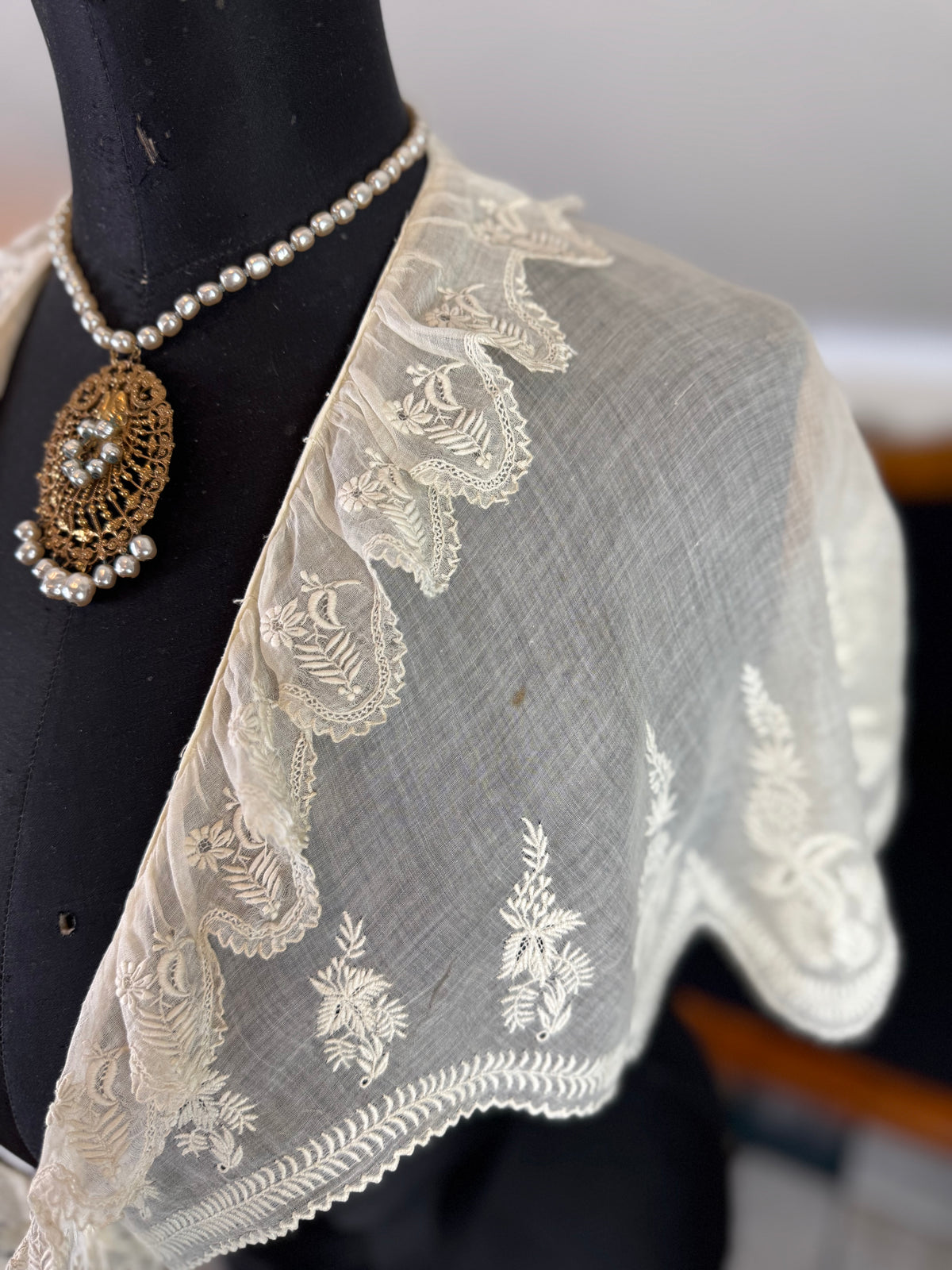 Rokoko-Damen-Fichu, England, ca. 1790