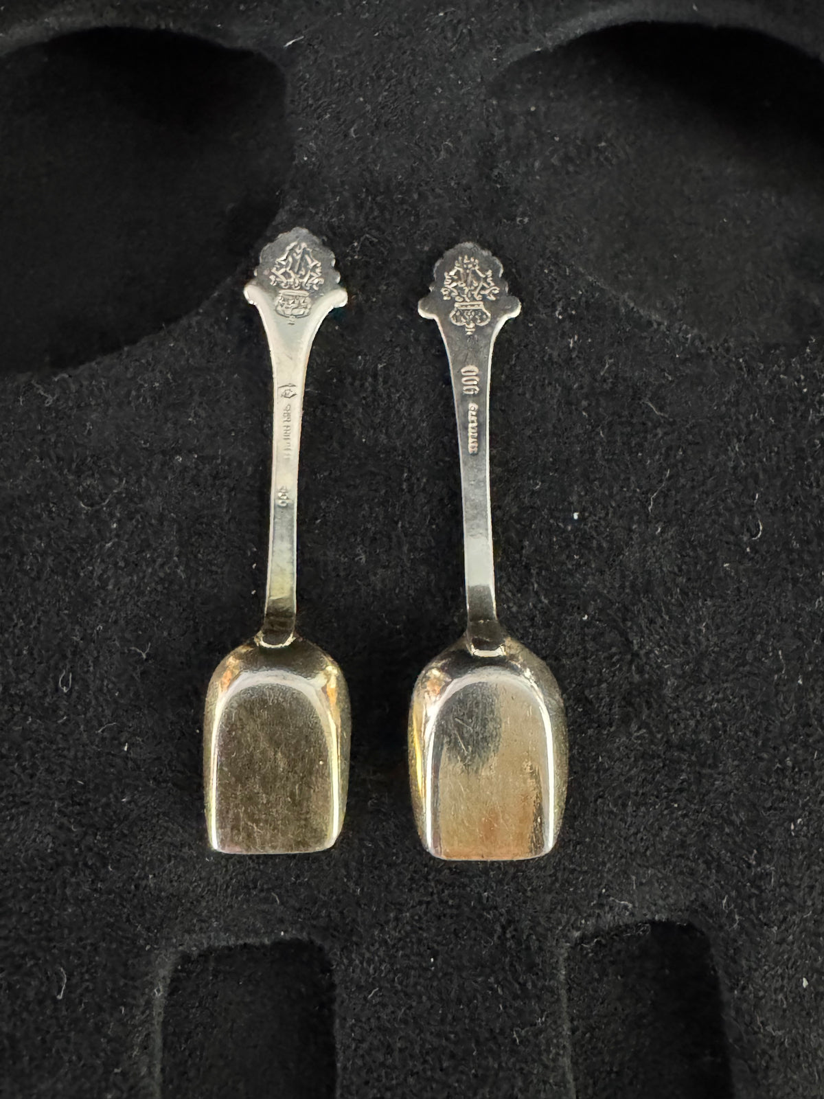 SY & Wagner Silver Salt Cellars – Prince Wilhelm, Emperor Wilhelm II, ca. 1880