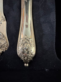 Couverts en argent doré, service Rococo, Empereur Guillaume II