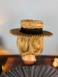 Antique French Straw Walking Hat, ca. 1901 – AU CHINOIS Marseille