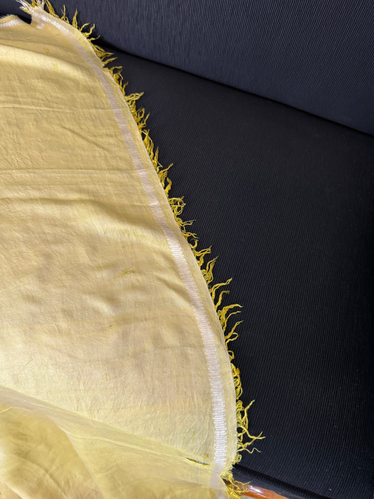 Antiker Regency-Schal mit Stickerei der Federn des Prinzen von Wales, ca. 1805