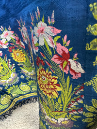 Rokoko-Eleganz in Spitalfields-Seide – Antike Stola, ca. 1790