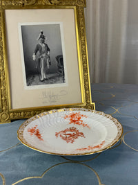 Neuosier dinner plate 1908 – Kaiser Wilhelm II, KPM Berlin, imperial porcelain plate with eagle and FR cipher