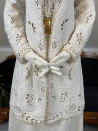 Antique Four‑Piece Edwardian Walking Dress ca. 1910 – Linen, Lace & Lady Gillman Provenance