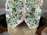 Georgian Cream Silk Embroidered Waistcoat, England ca. 1790 – Vibrant Antique Menswear