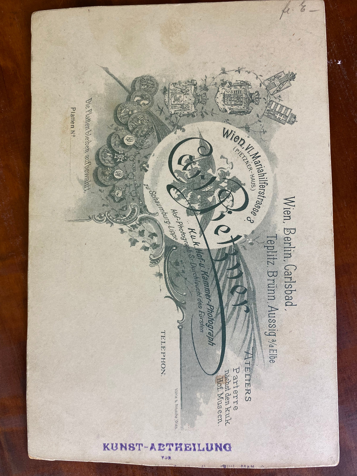 Cadre cadeau, Kaiser Franz Josef, Autriche, vers 1897