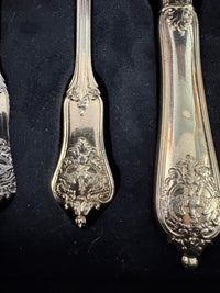 Couverts en argent doré, service Rococo, Empereur Guillaume II
