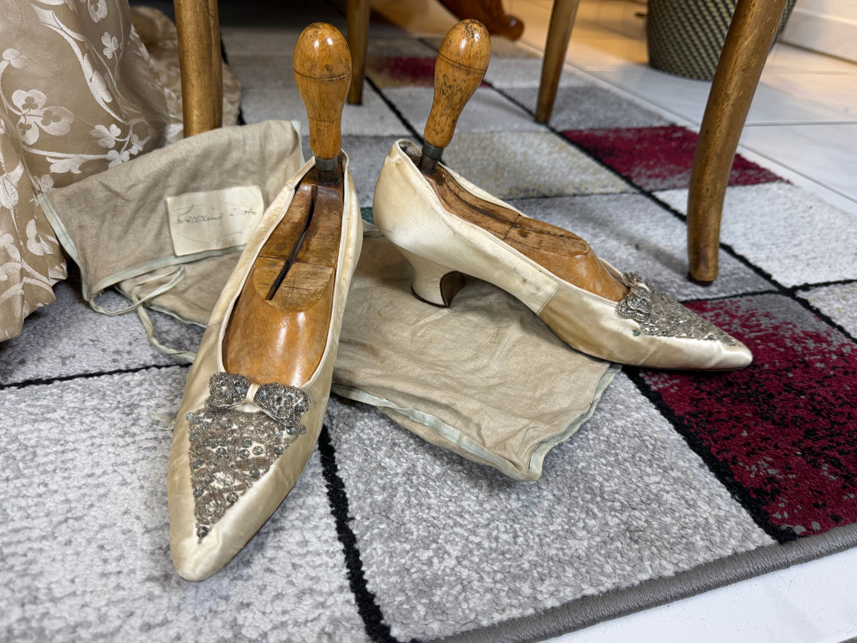 Antique 1911 Wedding & Reception Ensemble by Reville & Rossiter London, Lady Gillman Provenance