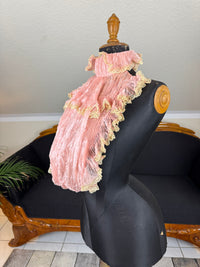 French Pink Ruffled Bust Insert, ca. 1901 – Belle Époque Lingerie
