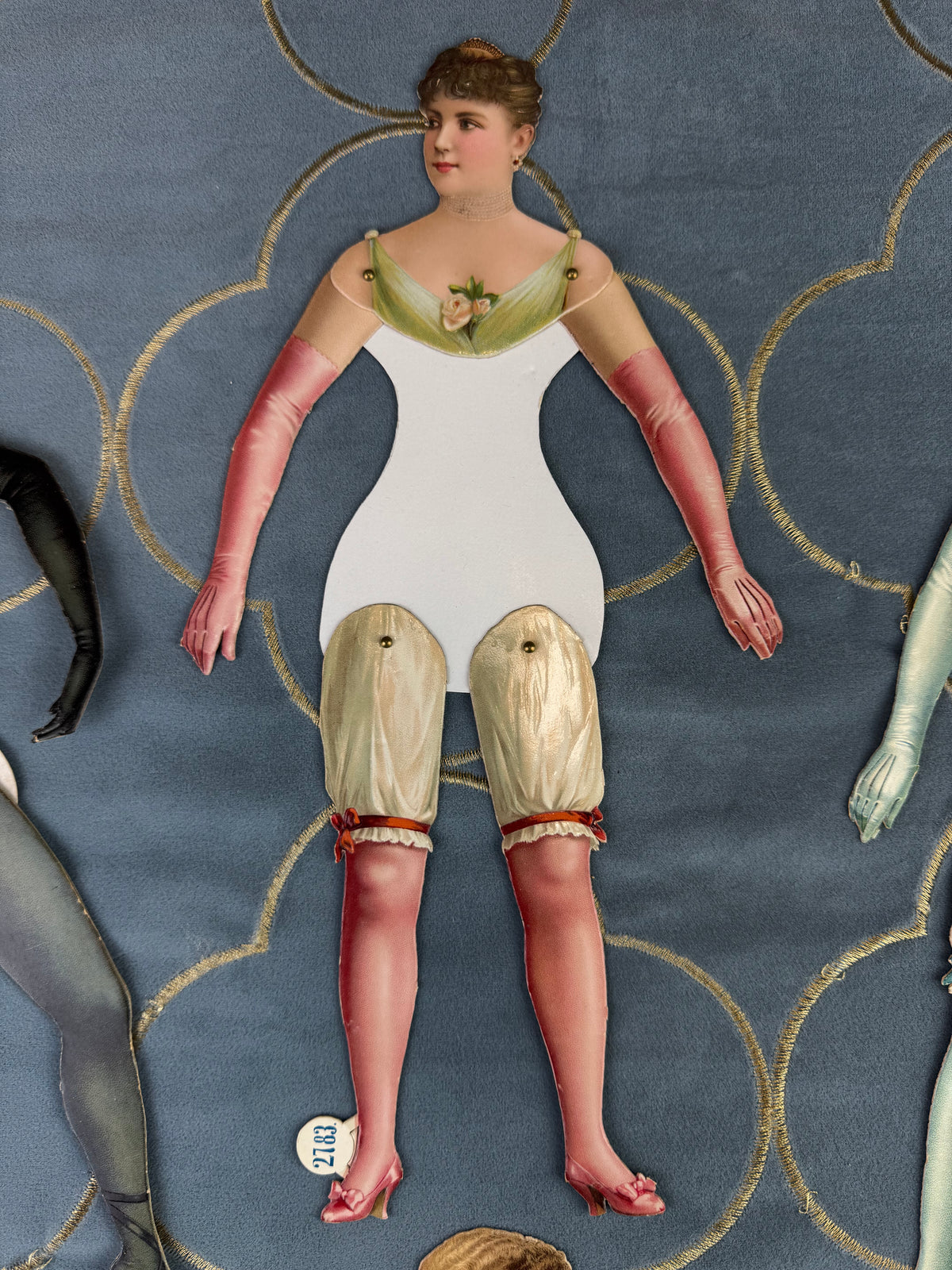 Antike Schnittpapierpuppen, Deutschland, ca. 1890er Jahre