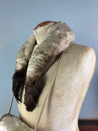 Antiker Gänsefedermuff und -kragen, England, ca. 1890 – Kinderaccessoire