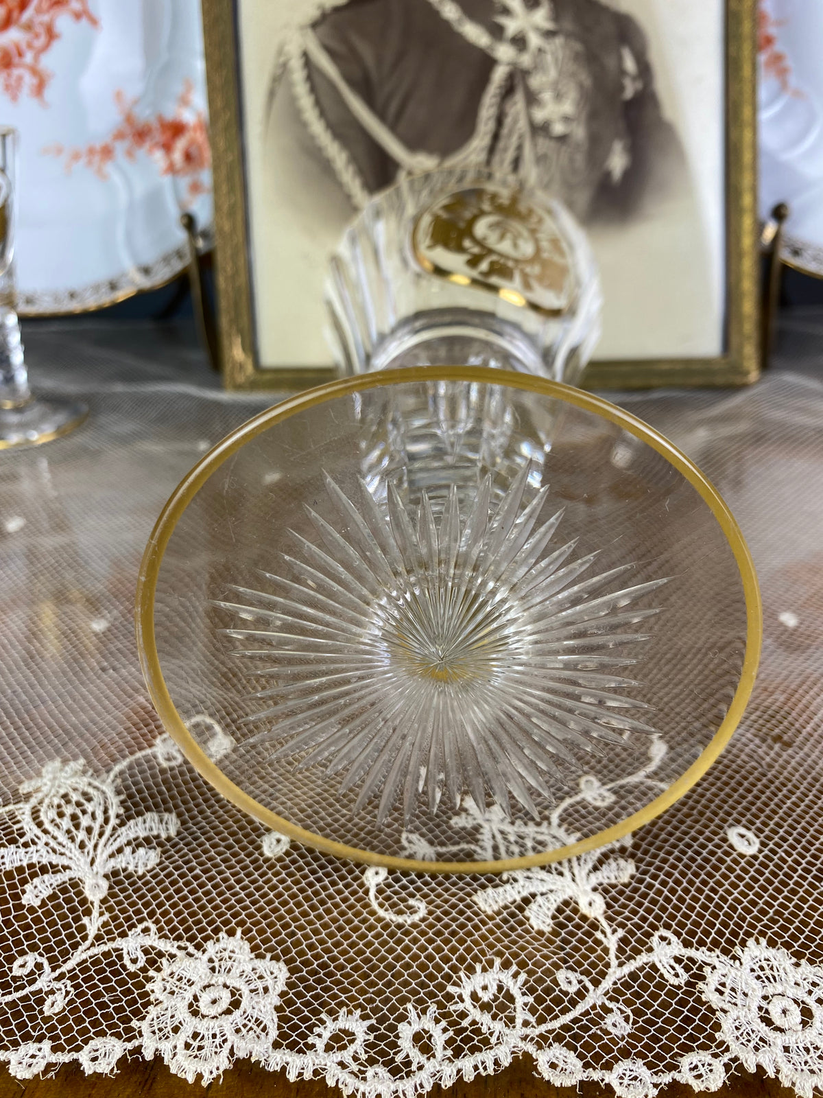 Red Wine Glass, Gräflich Schaffgotsch's Josephinenhütte, Kaiser Wilhelm II, ca. 1912