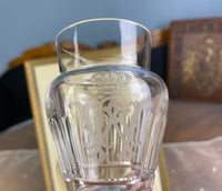 Vier kleine Wassergläser, Kaiser Wilhelm II., um 1900