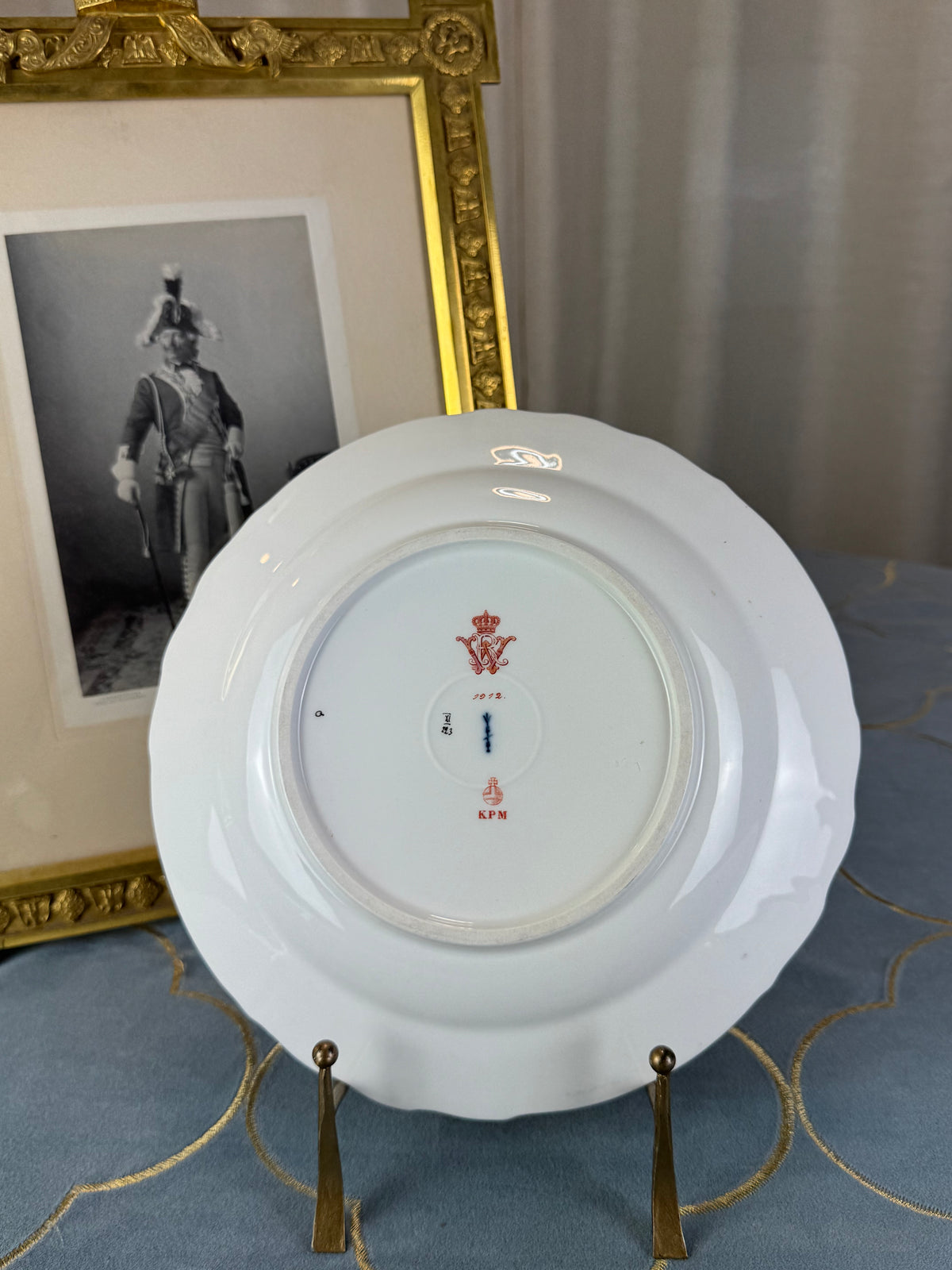 Neuosier-Speiseteller, Kaiser Wilhelm II., datiert 1912