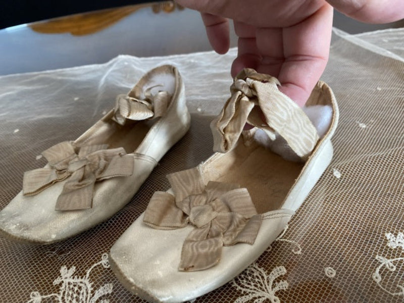 Antike viktorianische Kinderlederschuhe, Amerika, 1870er Jahre