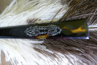 Federfächer mit Monogramm, um 1900