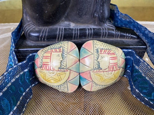Gürtel im Ägyptischen Revival-Stil, 1920er Jahre – Applizierte altägyptische Motive