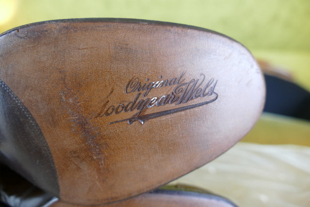 GOODYEAR Antike braune Stiefel, ca. 1915