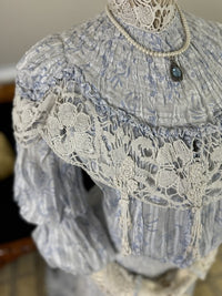 Antikes zweiteiliges Edwardianisches Sommerkleid, ca. 1903