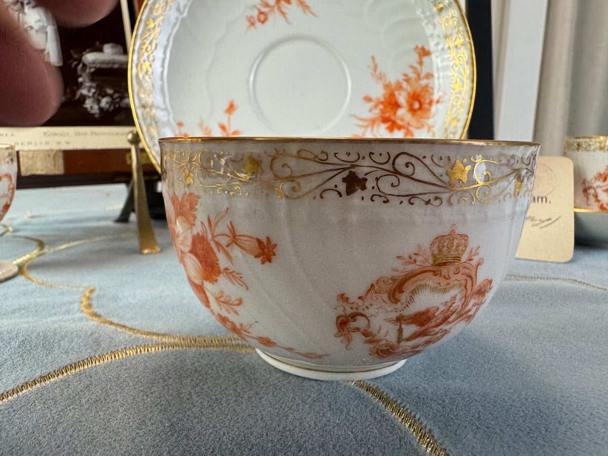 Neuosier-Tasse mit Untertasse, Kaiser Wilhelm II., datiert 1894 und 1897