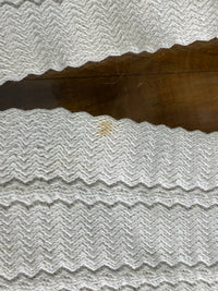 PHOENIX Antiker Schal, ca. 1910 – Leichter gestrickter Baumwollschal mit doppeltem Kragen