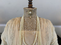 Evening Dress 1912 – Cream Silk Brocade with Lace & Crepe Drapes by M. E. Humble, Court Dressmaker, Lady Gillman Provenance