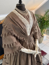 Antikes viktorianisches Gouvernantenkleid, England, ca. 1850