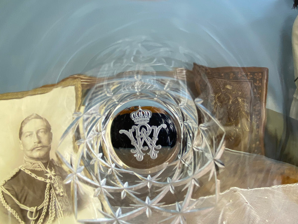 Four Large Water Glasses, Kaiser Wilhelm II, ca. 1890