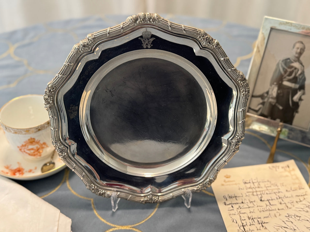 FRIEDLÄNDER Plaque d'argent, Kaiser Wilhelm II, datée 1909