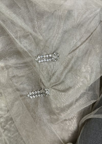 Antikes silbernes Lamé-Abendkleid aus der Titanic-Ära, ca. 1912