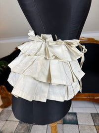 White Linen Four‑Tier Bustle Pad, ca. 1898 – Rare Victorian Dress Support