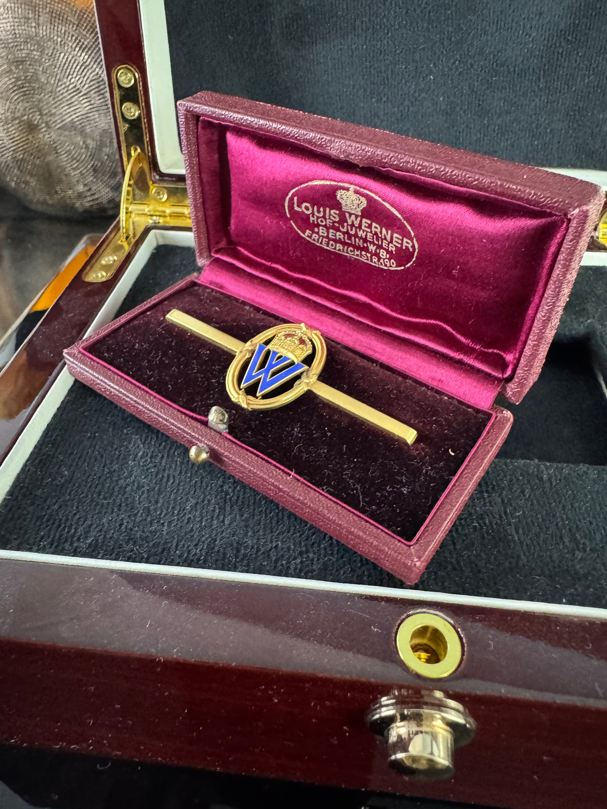 Épingle de présentation de l'empereur Guillaume II – Bijou rare du joaillier de la Cour Werner, Berlin