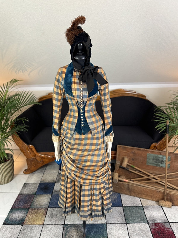 Croquet dress, ca. 1888 