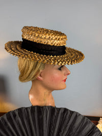 Antique French Straw Walking Hat, ca. 1901 – AU CHINOIS Marseille