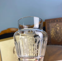 Vier kleine Wassergläser, Kaiser Wilhelm II., um 1900